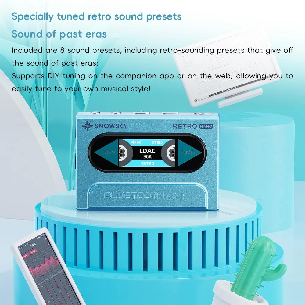 Snowsky/FiiO RETRO NANO Bluetooth DAC et amplificateur casque, LDAC/aptX Adaptive/aptX LL avec 3,5 m