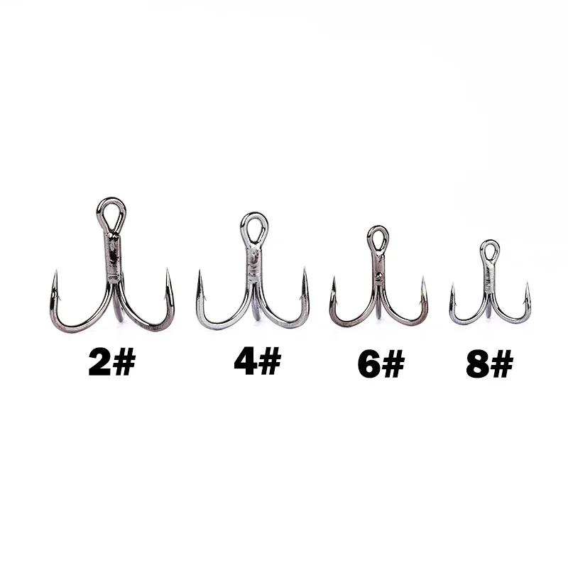 OUTKIT 10 pièces 6x crochet triple rond Super tranchant solide antirouille acier à haute teneur en c