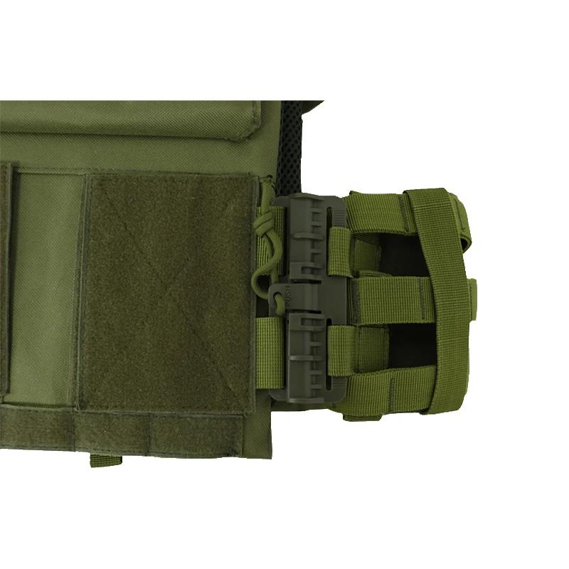 Gilet tactique avec boucle à dégagement rapide, Kit Molle universel pour gilet Airsoft, ensemble de 