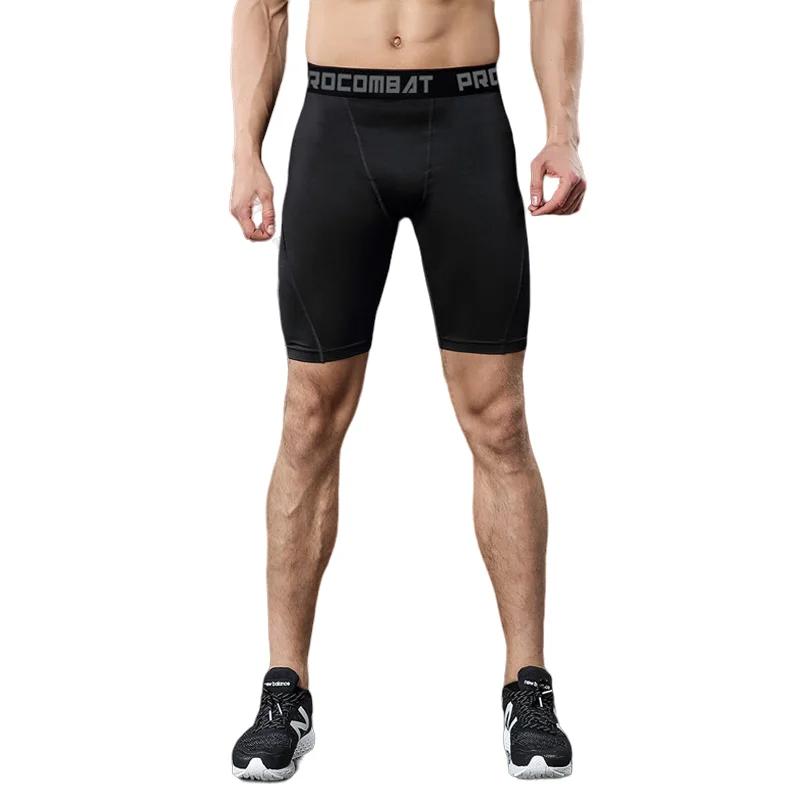 Hommes musculation Shorts Fitness entraînement entrejambe culotte de gymnastique mâle Muscle vivant 