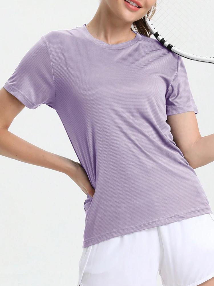 T-Shirt de Sport ultraléger à séchage rapide pour femmes, couleur unie, léger et respirant, chemise 