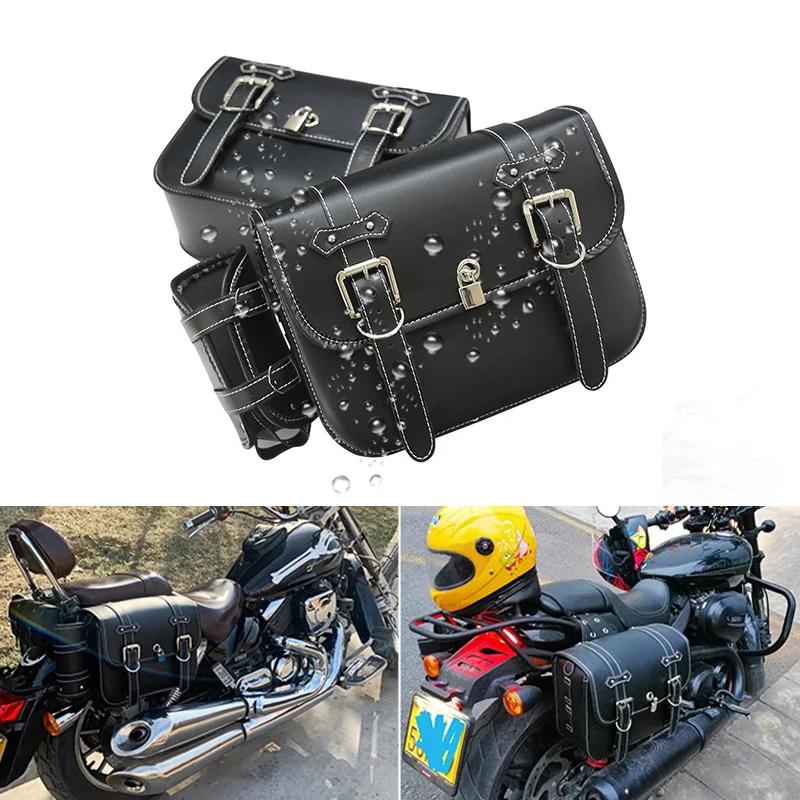 Sacs arrière de queue de bagage pour Sportster 883 1200 Honda Yamaha Suzuki, sacoches latérales de m