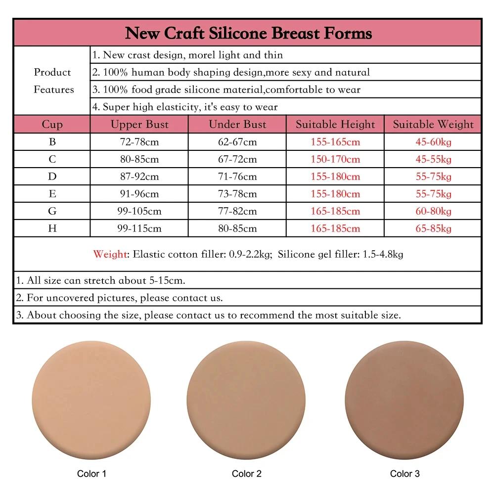 Faux Seins Artificiels en Silicone, Formes Réalistes, pour Crossdresser, Shemale Drag Queen, Transge