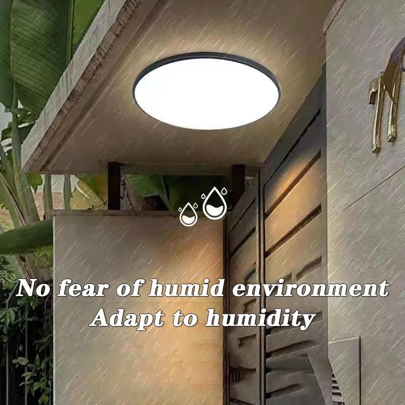 Plafonnier Led rond étanche pour salle de bain, cuisine, 30W 40W, pour salon, balcon, toilettes, 110