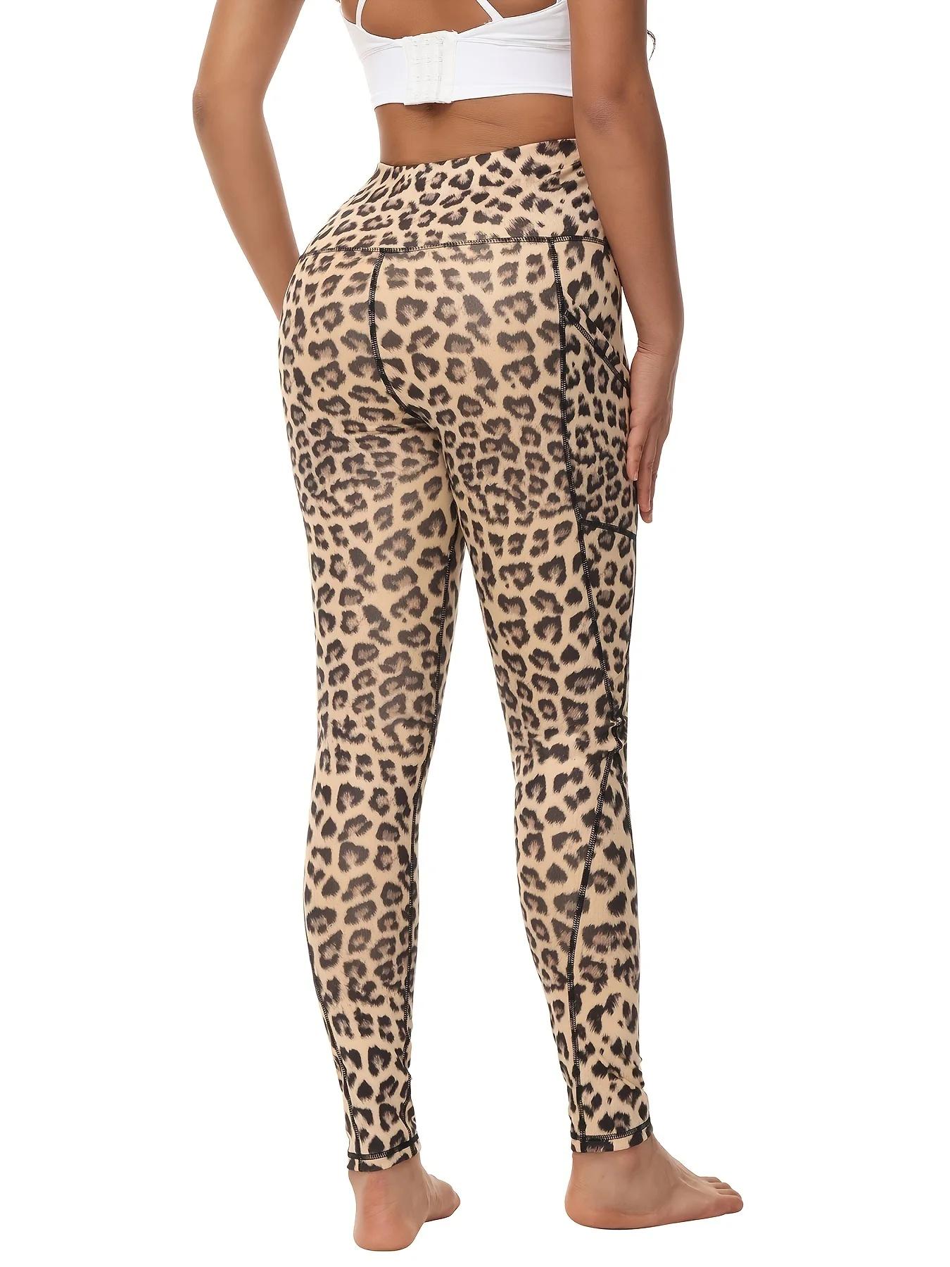 Pantalons de yoga taille haute avec poches - Leggings de course et entraînement pour femmes