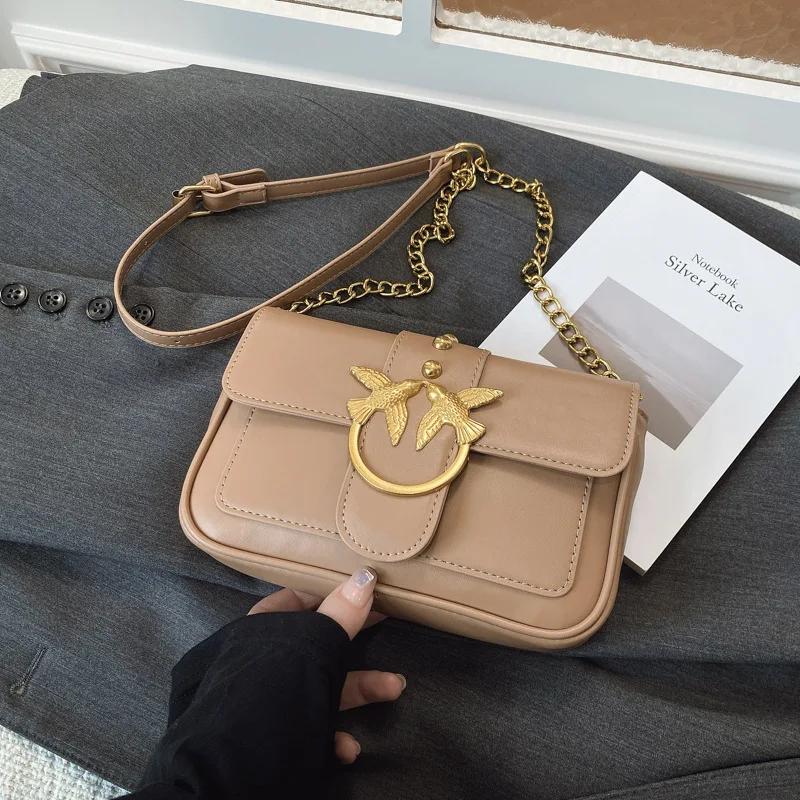 Nouveau Sac Messager Carré à Chaîne pour Femme, Style Coréen Haut de Gamme, Idéal pour les Trajets Q