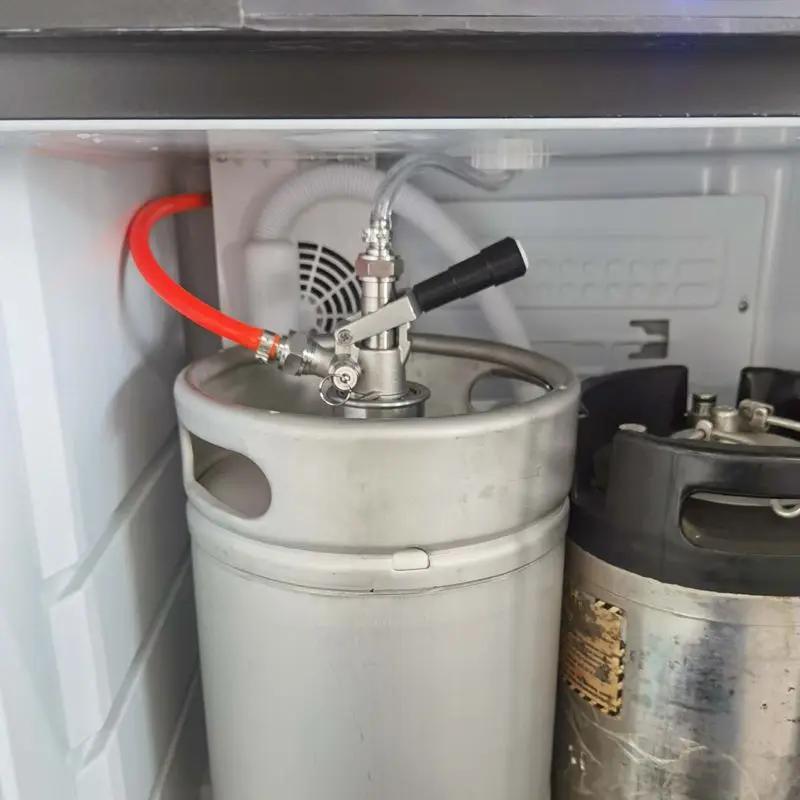 Coupleur de fût commercial avec sonde en acier inoxydable PRV Type S/D/A/G 304, Boby en laiton nicke