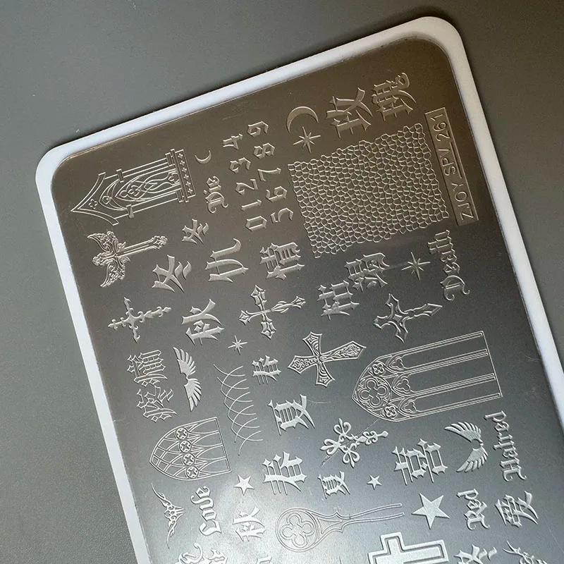 XMQ STAMPING NAIL PLATES CRUCIFIX TEMPLATES HALLOWEEN IMAGEPLATE