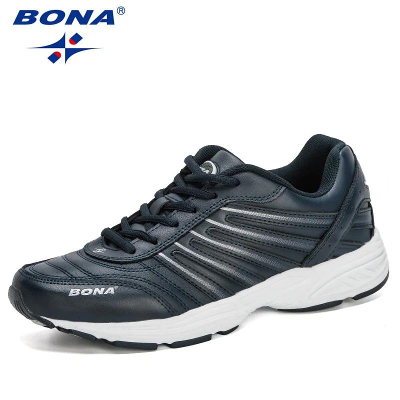 BONA 2023 Nouveaux créateurs homme Chaussures d'athlétisme confortables Chaussures de sport de plein