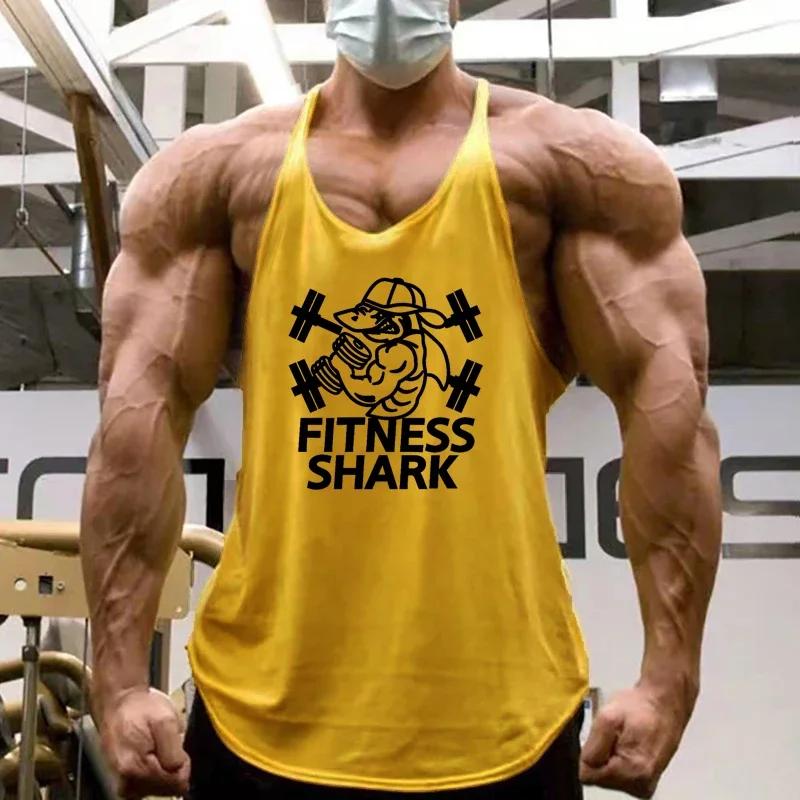 Débardeur homme été coton respirant dos Y musculation sport entraînement sans manches