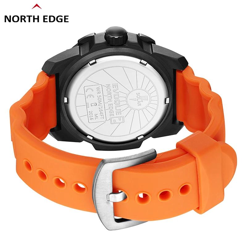 NORTH EDGE EVOQUE 2 hommes montre militaire numérique énergie solaire environnement hommes Sport mon