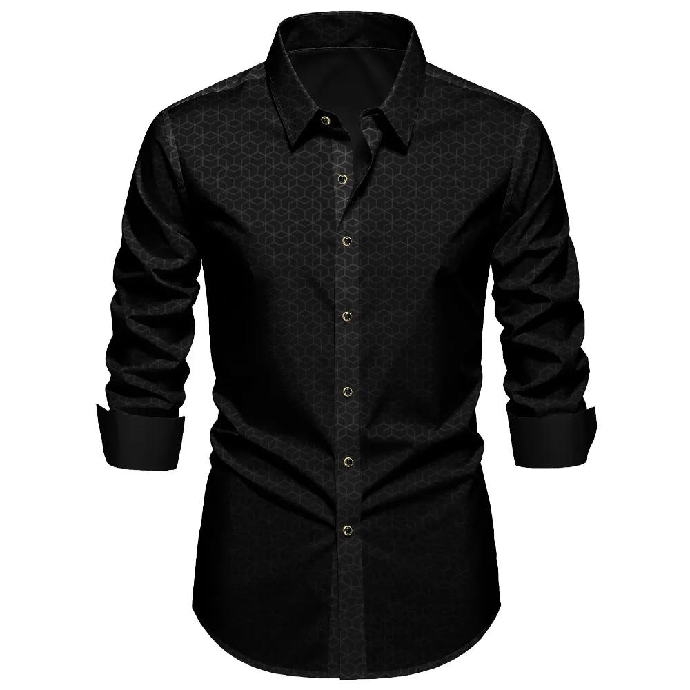 Chemise noire pour homme FGKKS, neuve, de luxe européenne, à carreaux, manches longues, élégante, dé