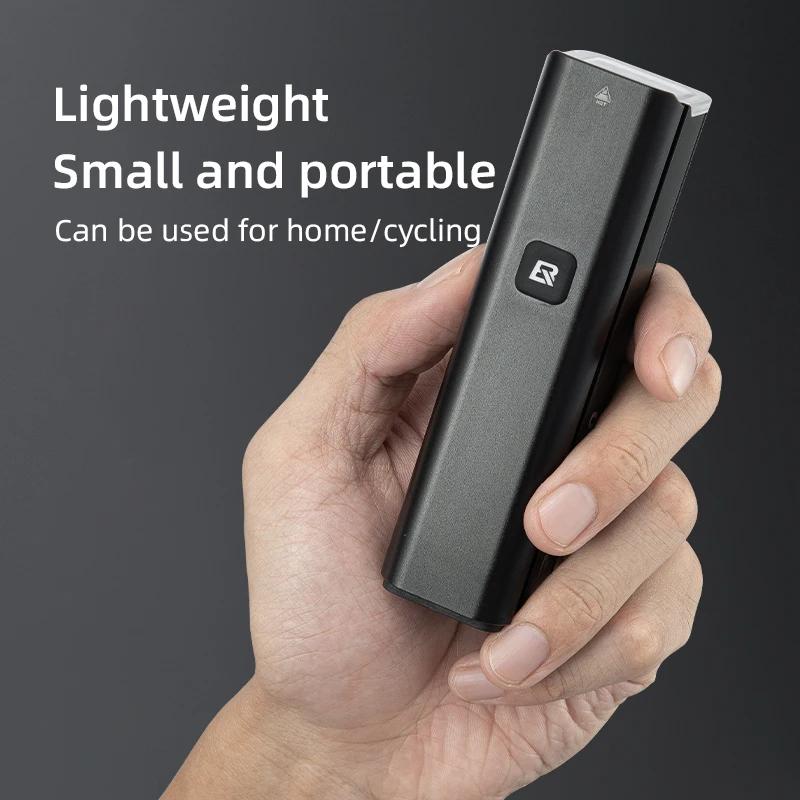 ROCKBROS – lumière de vélo 1000lm 4500mAh, lampe de poche IPX6, feu avant en aluminium, charge de Ty