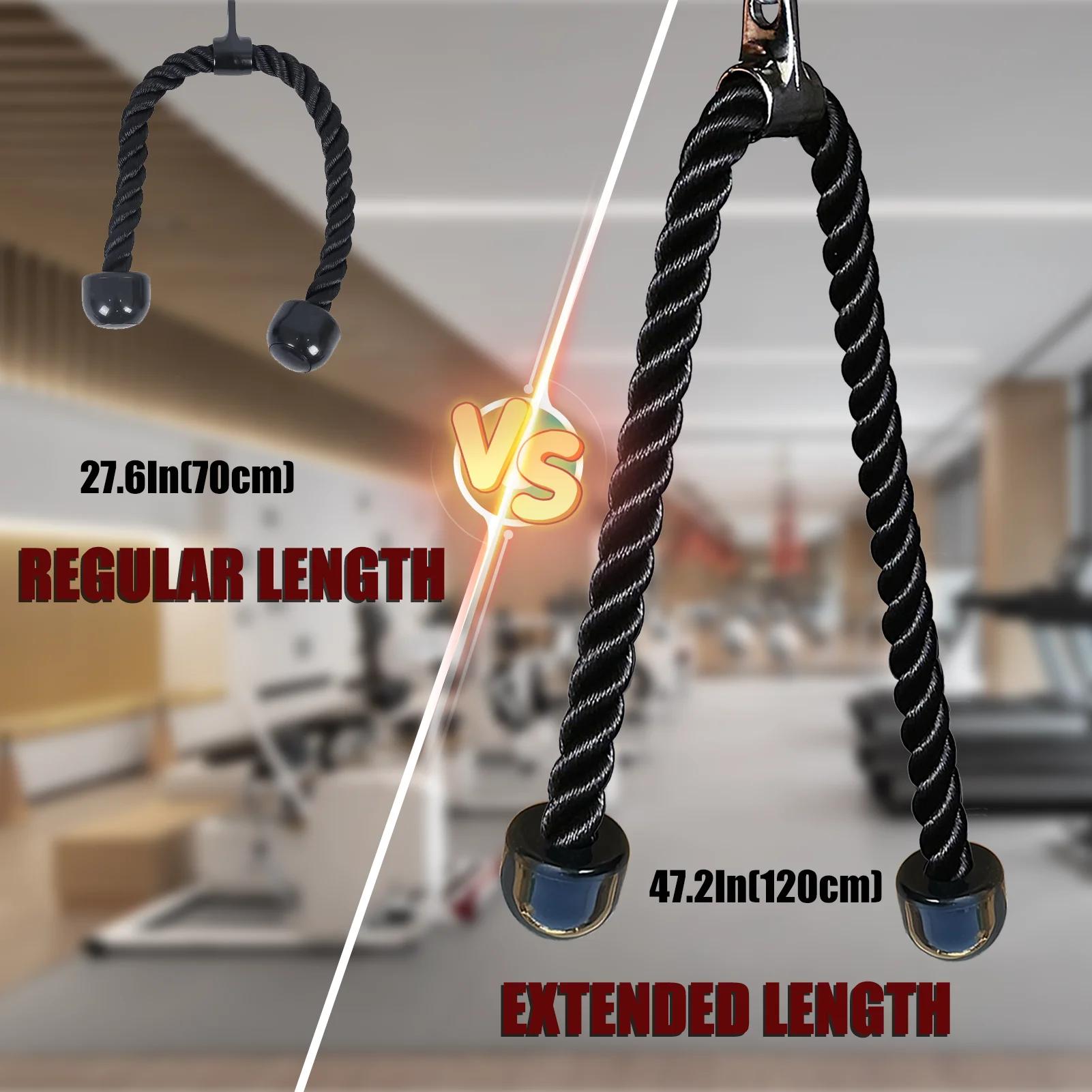 Corde longue pour triceps, 1 pièce, accessoire de rêve, 120/150/180cm, pour musculation et exercice 