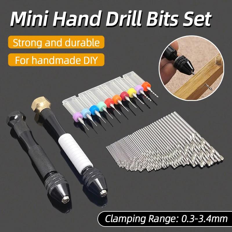 Mini perceuse à main en Micro aluminium 0.3-3.4mm, avec mandrin sans clé, outils manuels rotatifs, p