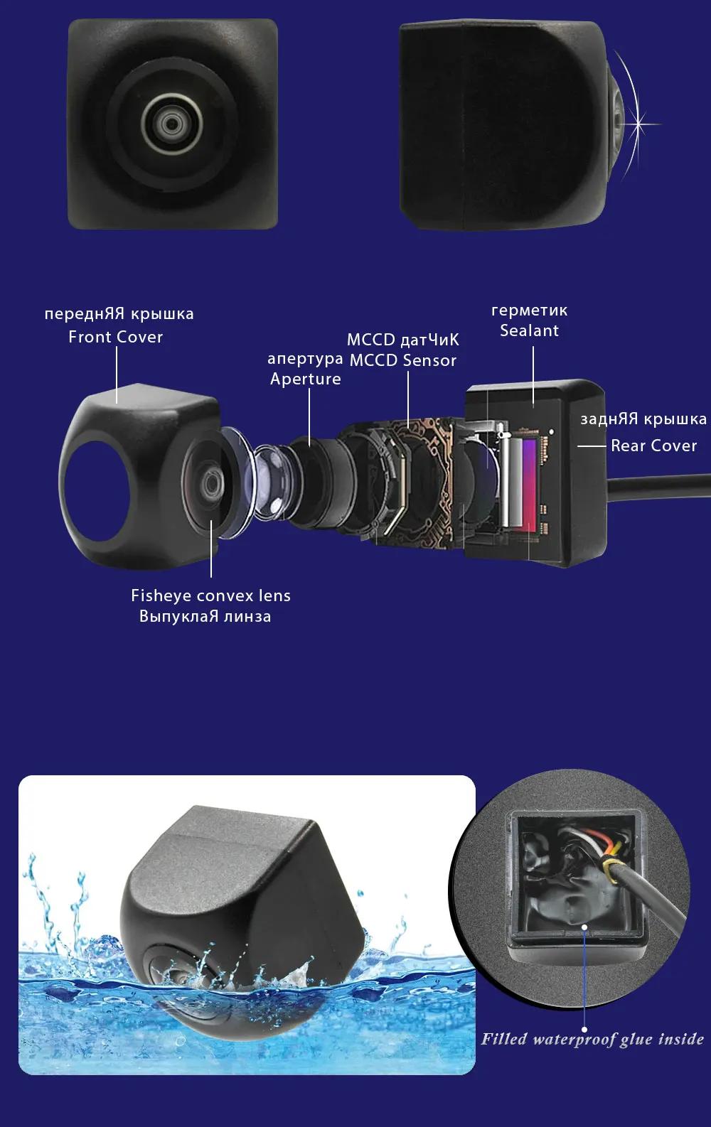 AHD 720P/1080P Fisheye caméra de recul de voiture pour BMW série 3 X3 X5 X6 E53 E90 E91 E92 E83 E38 