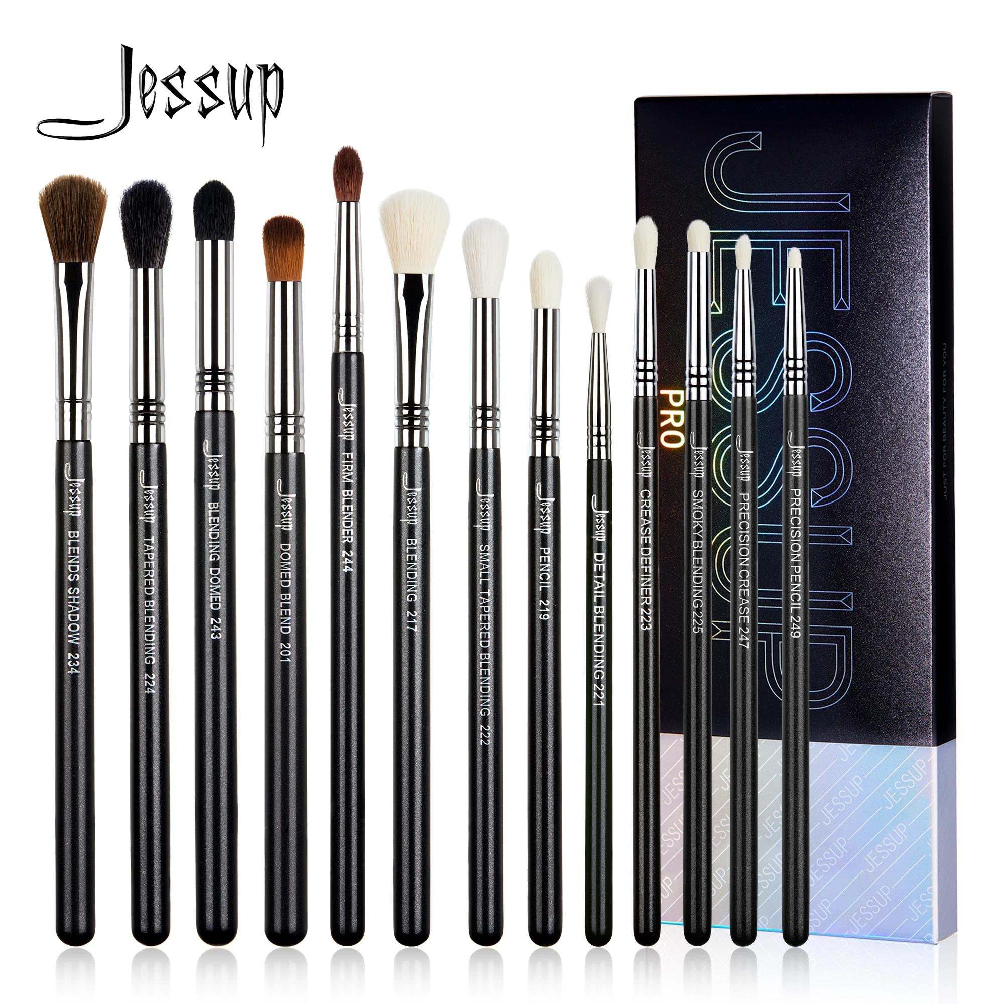 Jessup-Ensemble de pinceaux de maquillage pour les yeux, pinceau professionnel pour mélange des yeux