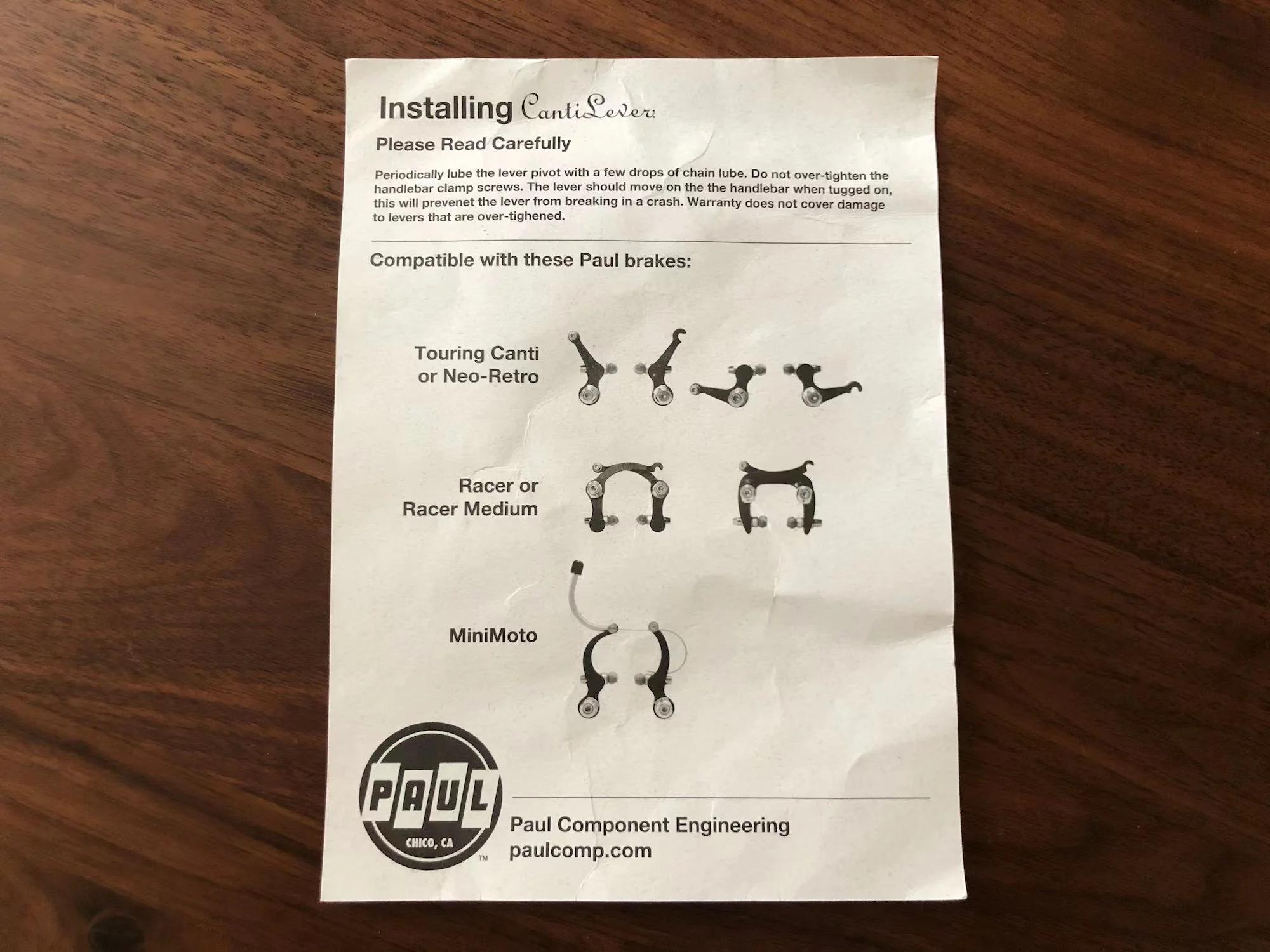 Poignée de frein à disque levier pince tissu de frein pour vélo VTT et route réglage précis