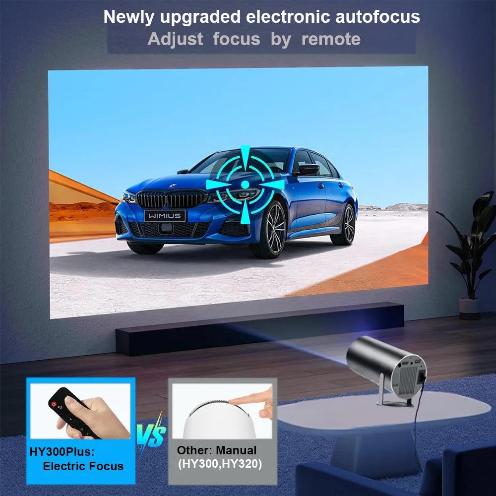 DITONG HY300 Plus HD projecteur portable 4K projetor Android LED vidéo Home cinéma téléphone mini Pr