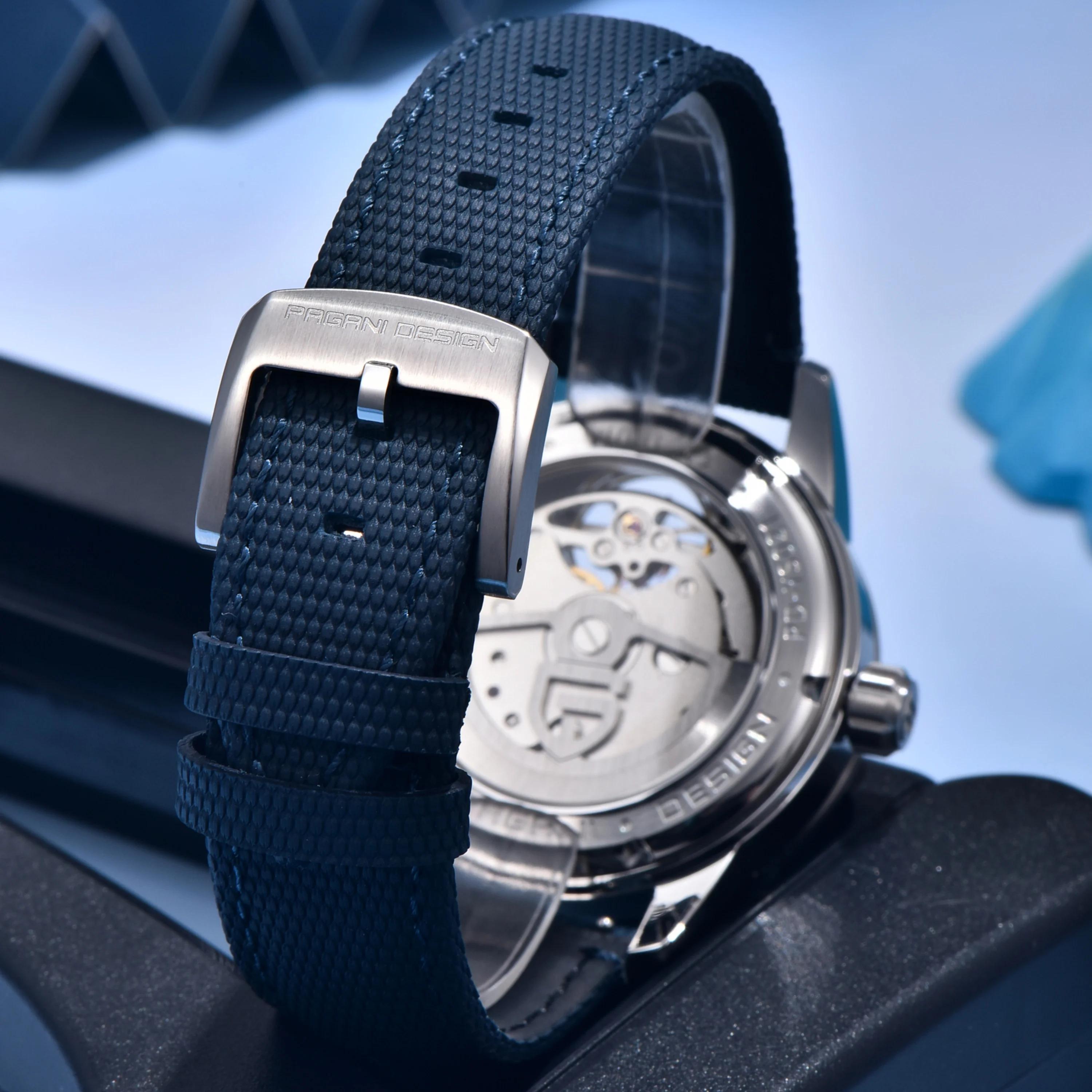 Montre mécanique pour homme PAGANI DESIGN 2026 E3255Y 41 mm, cristal saphir, acier inoxydable, calen