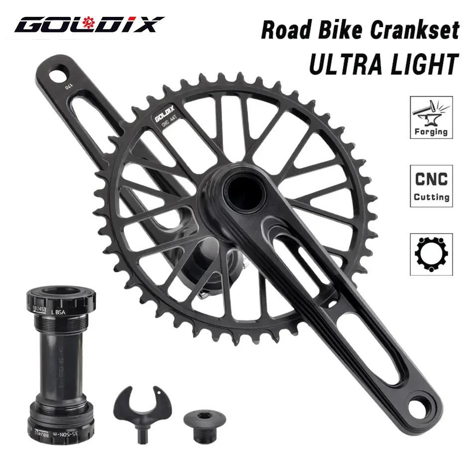 GOLDIX CNC manivelles de route bras pédalier de vélo BSA BB92 gravier manivelle de route 170/175mm c