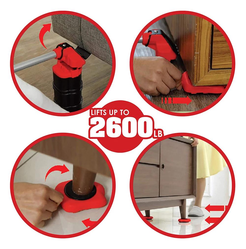 Nouveau ensemble d'outils de déplacement de meubles professionnels, levage de Transport d'objets lou
