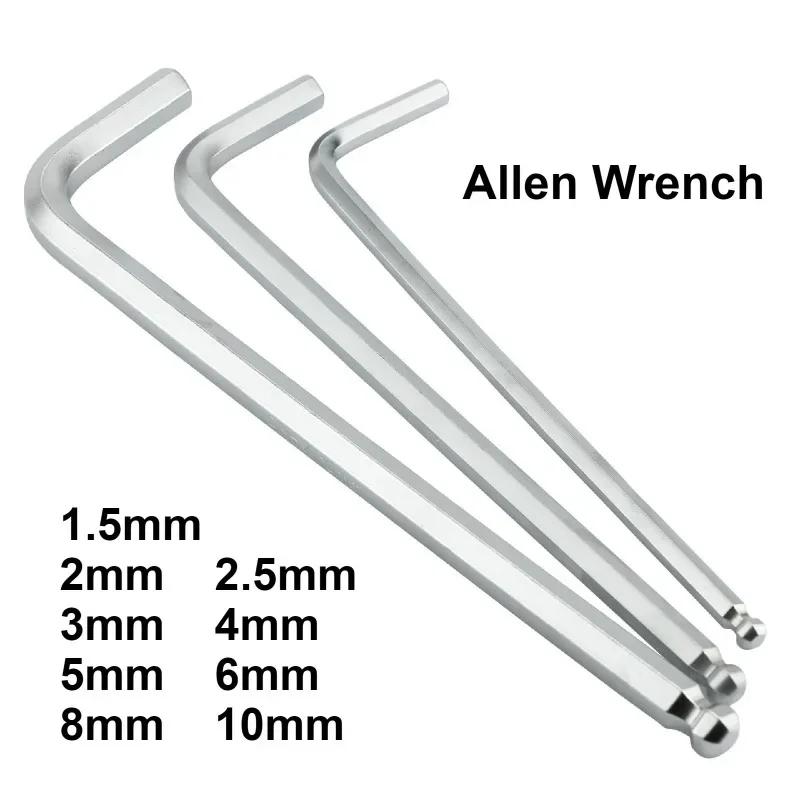 La clé Allen professionnelle 1,5 mm 2 mm 2,5 mm 3 mm 4 mm 5 mm 6 mm 8 mm 10 mm est disponible