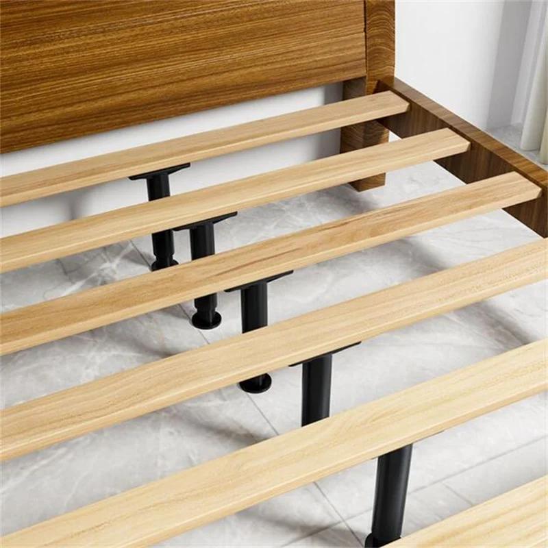 Support de lit réglable télescopique noir, 1 pièce, pied de meuble en plastique renforcé, pied de ca