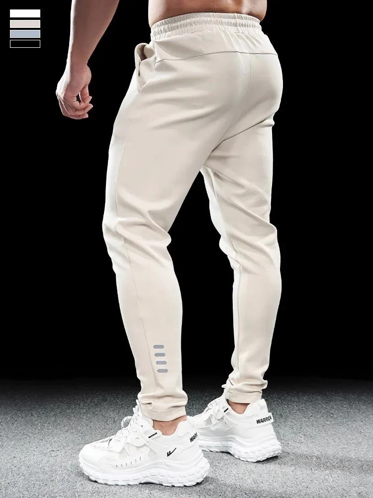 Pantalon de sport pour hommes, Fitness, décontracté, Slim, extensible, course à pied, hauts, séchage
