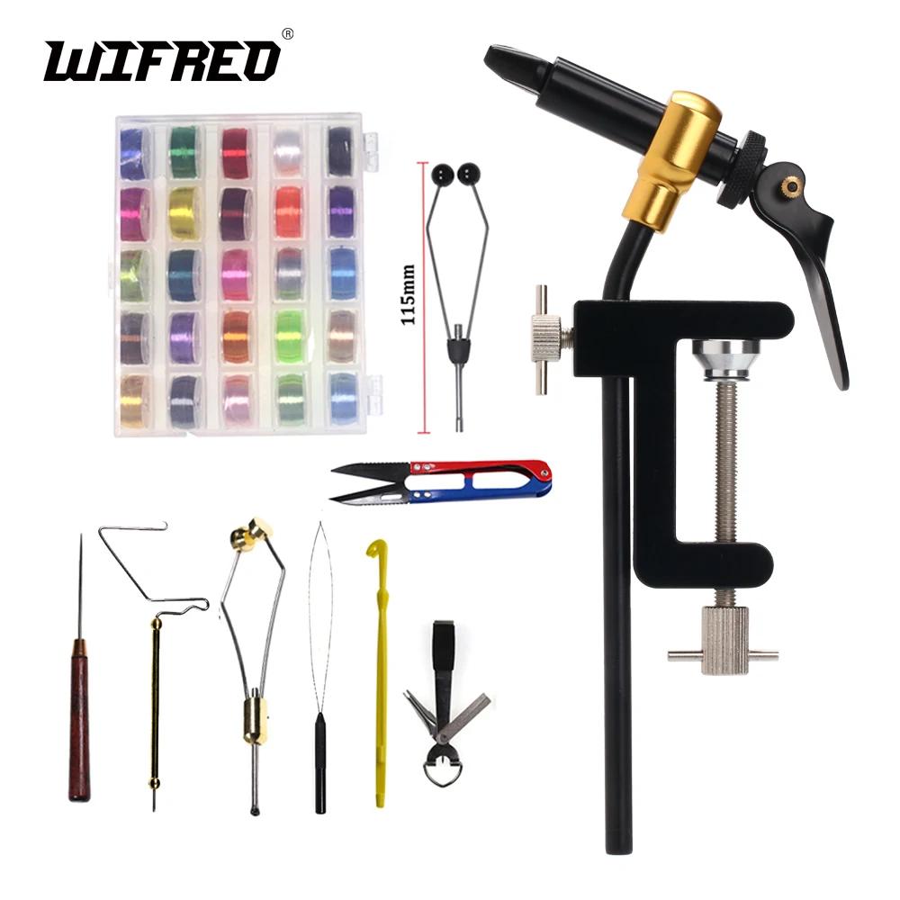 Wifreo outils de fixation de mouche rotatifs outil de crochet rotatif en laiton pince en C outil de 