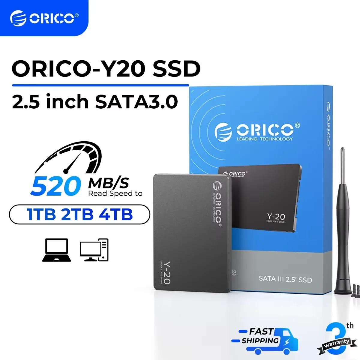 ORICO SATA III SSD 2.5 "disque SSD interne 3D NAND 512GB 1 to 2 to 4 to jusqu'à 550 mo/s pour mettre