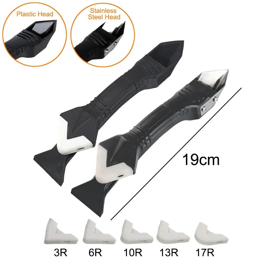 Spatule en Silicone 5 en 1, outil de nettoyage de vitres, dissolvant lisse, raclette, organisateur d