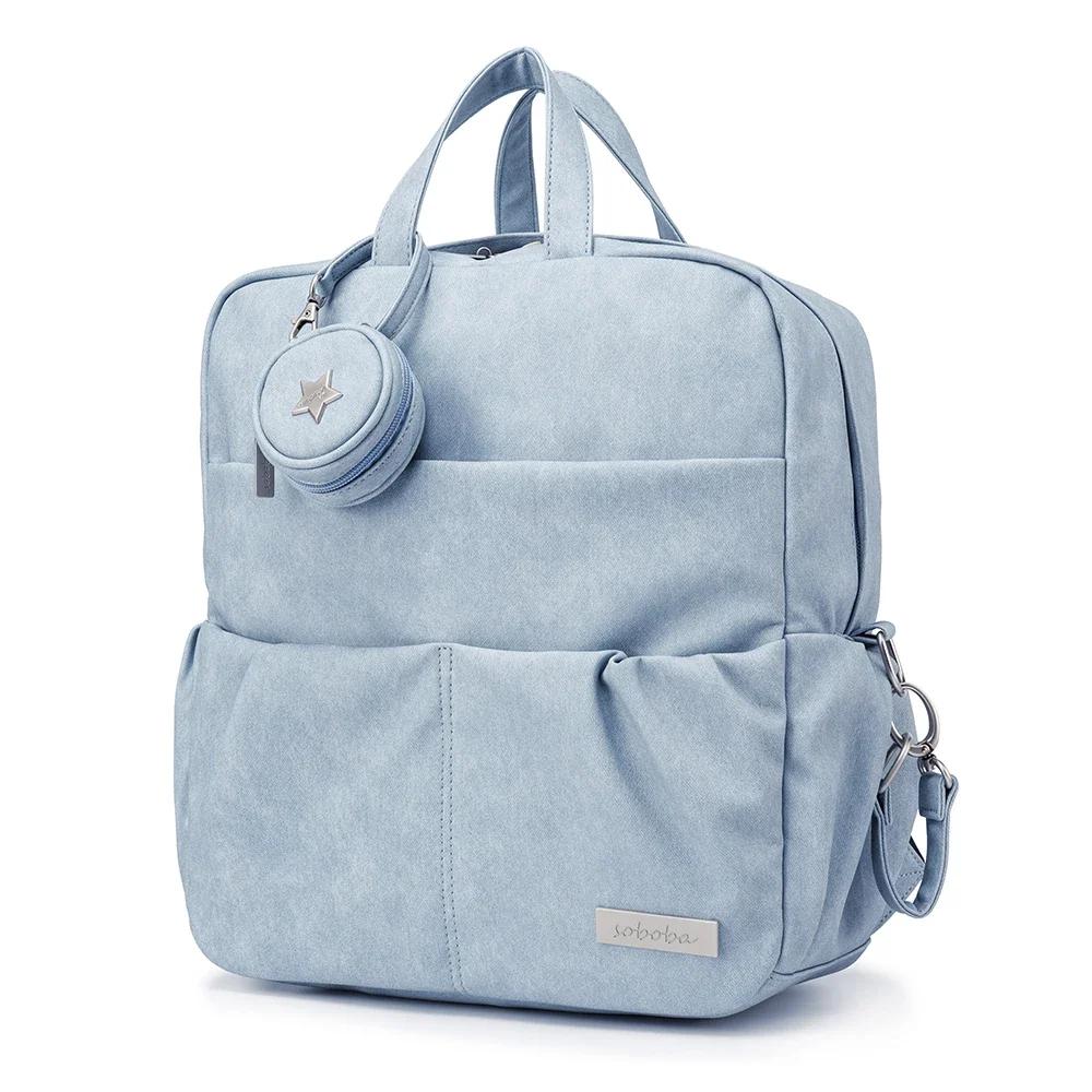 Soboba nouveau sac à dos à couches pour nouveau-né bébé grande capacité sac à couches étanche avec p