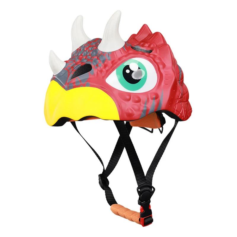 Enfants sport casque de vélo vtt vélo de route dinosaure forme tête de sécurité protéger casquette e
