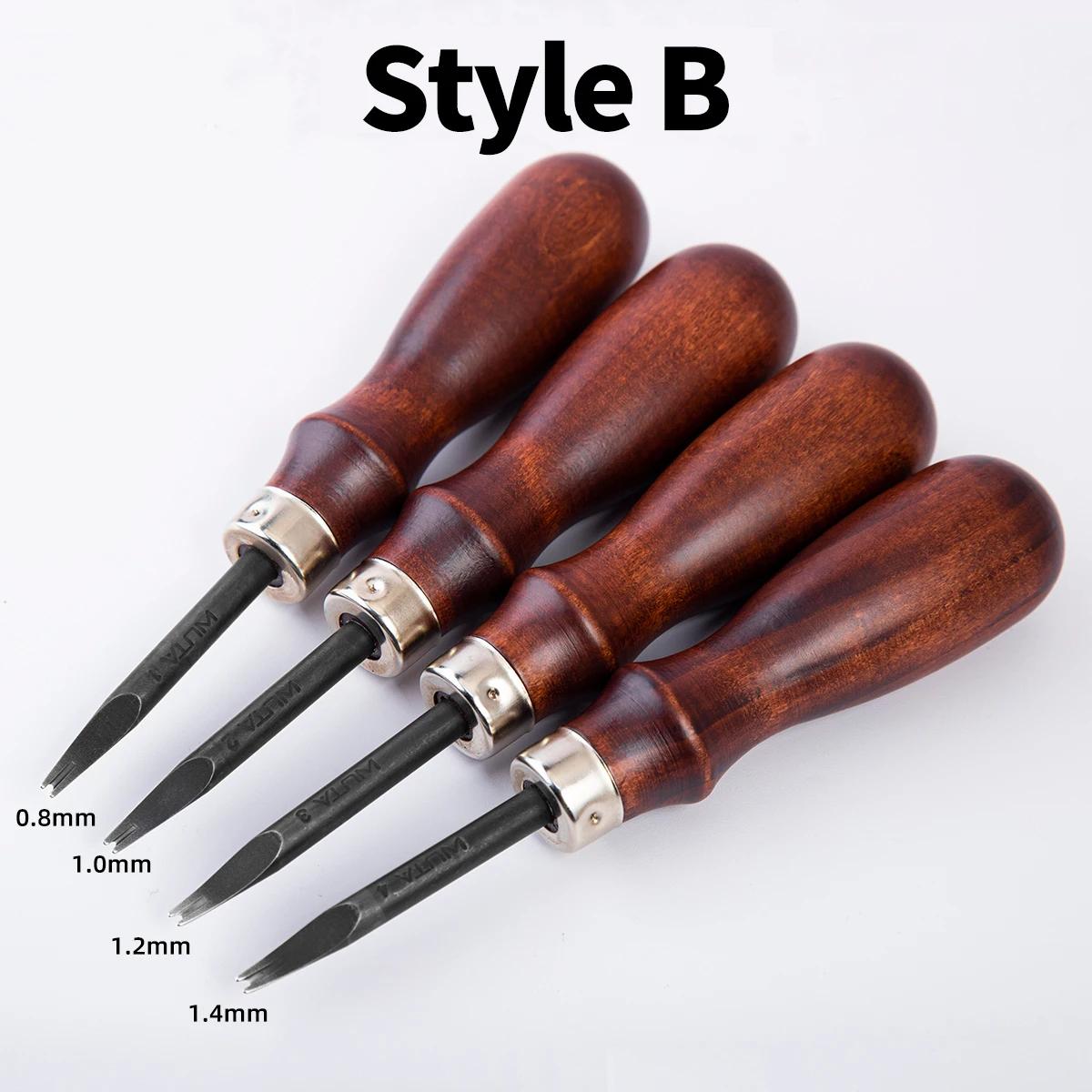 WUTA – biseauteuse en cuir aiguisé, outils en cuir, outils de bricolage, outils cuir professionnel, 