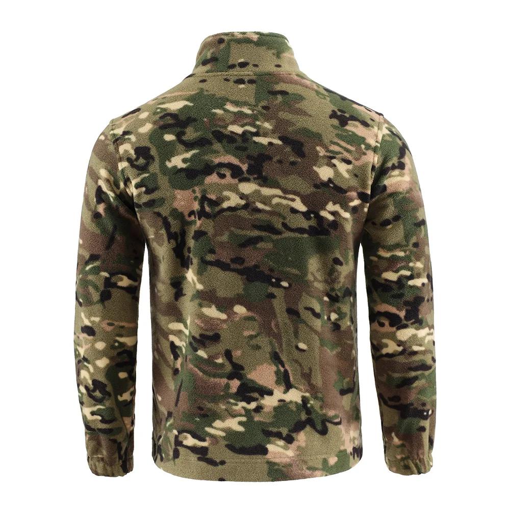 Veste polaire de Camouflage d'extérieur, Cardigan polaire Double face, veste tactique, combinaison d