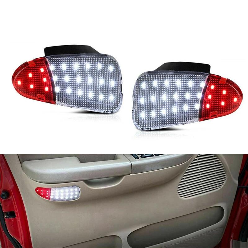 1 paire de panneau de porte intérieure LED, lampe de courtoisie pour accessoires de voiture légers 1