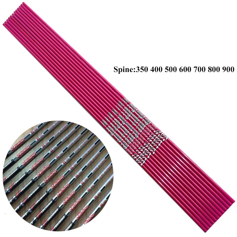 Flèches Tir à l'Arc Carbone 12 Pièces - Arbre ID4.2mm 30 Pouces pour Arc Classique Accessoires