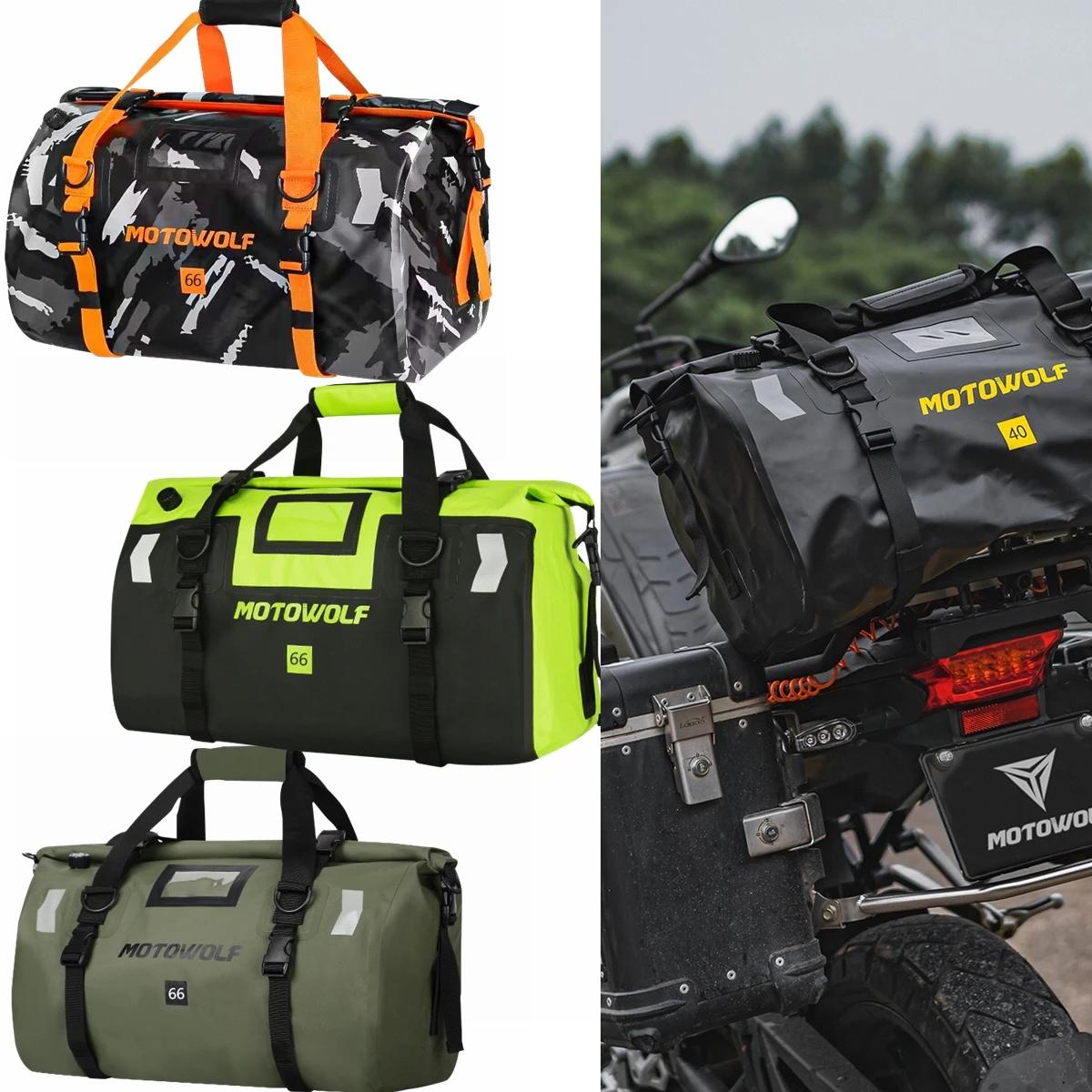 Sacs étanches universels pour moto, sacs de siège arrière, cyclisme, camping, voyage, vélo, scooter,