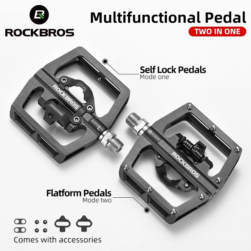 ROCKBROS – pédales de vélo vtt antidérapantes, plate-forme en alliage d'aluminium, accessoires de cy