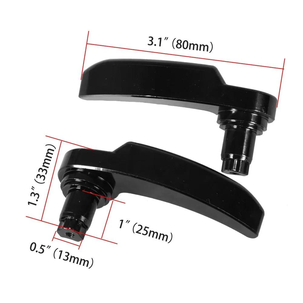 Kit de loquet de sac de selle noir de haute qualité, 2 pièces, pour Harley Davidson Electra Glide, S