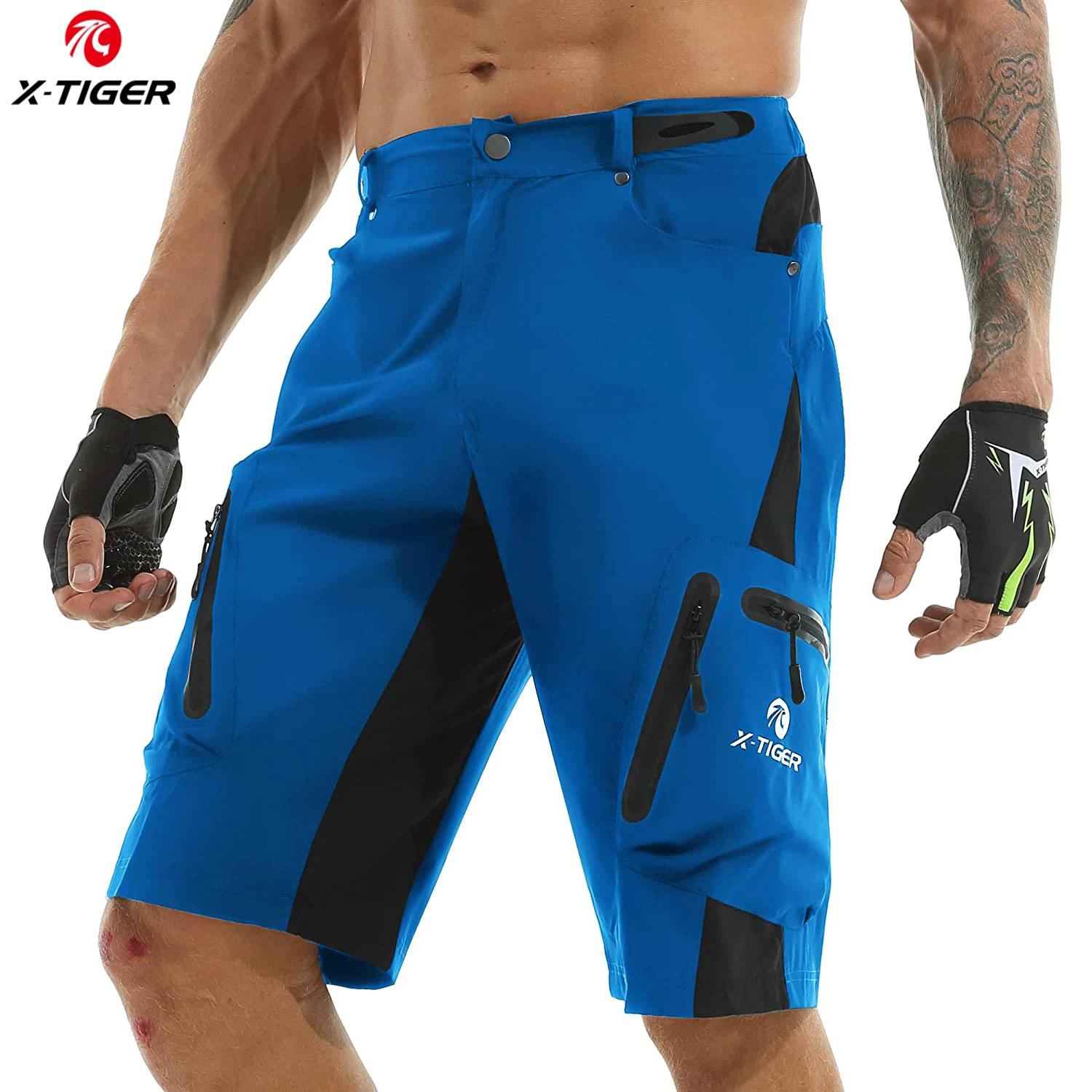 X-tiger – Short de vélo pour hommes, pantalon coupe ample, pour Sports de plein air, équitation, cyc