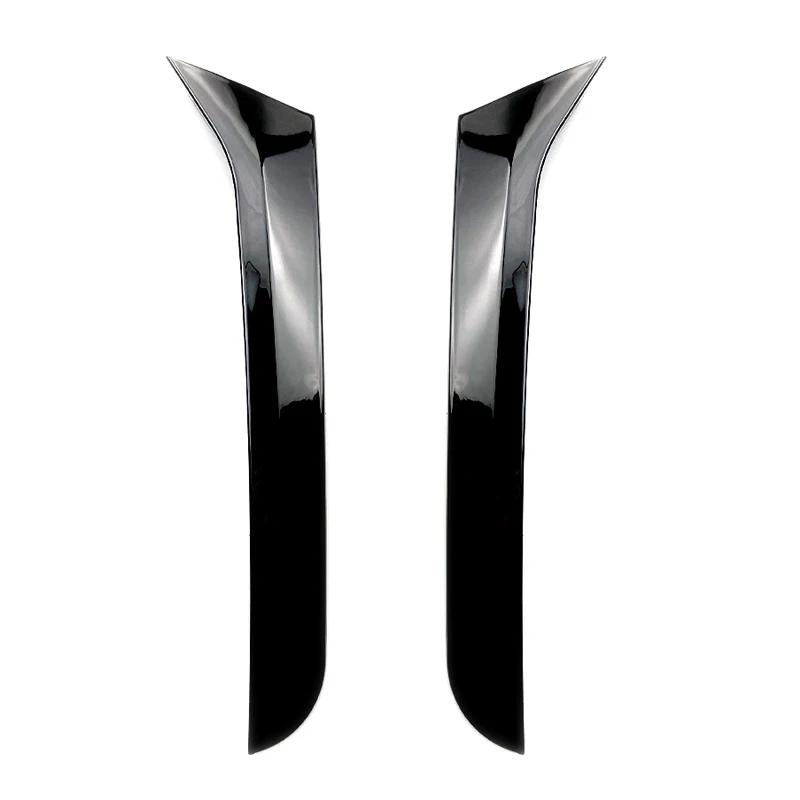 Autocollants noirs brillants de séparateur de Canards de couverture de diffuseur de becquet latéral 
