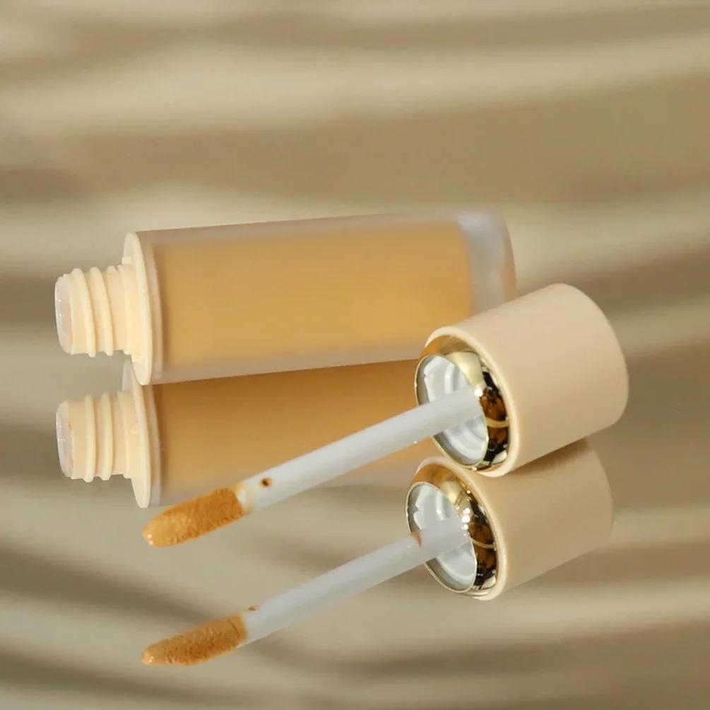Correcteur liquide monochrome avec logo personnalisé, apprêt à tube rond, fond de teint éclaircissan