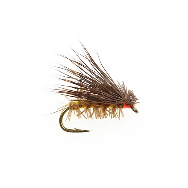10 pièces/lot appât artificiel insectes leurre cerf cheveux secs mouche leurres de pêche doux bar de