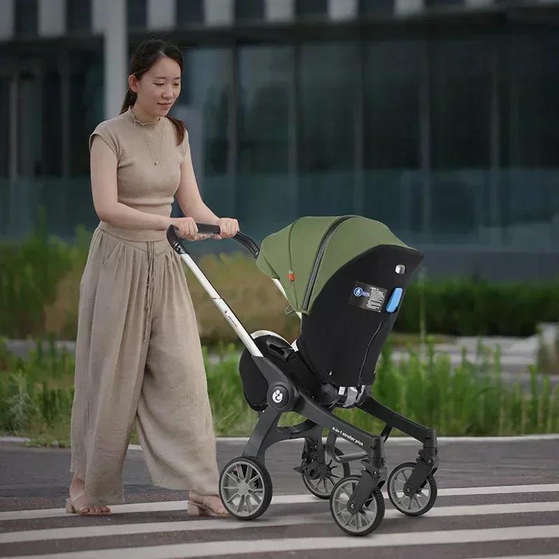 STOCK ue nouvelle poussette de bébé multifonctionnelle 4in1 pliable avec siège auto landau portable 