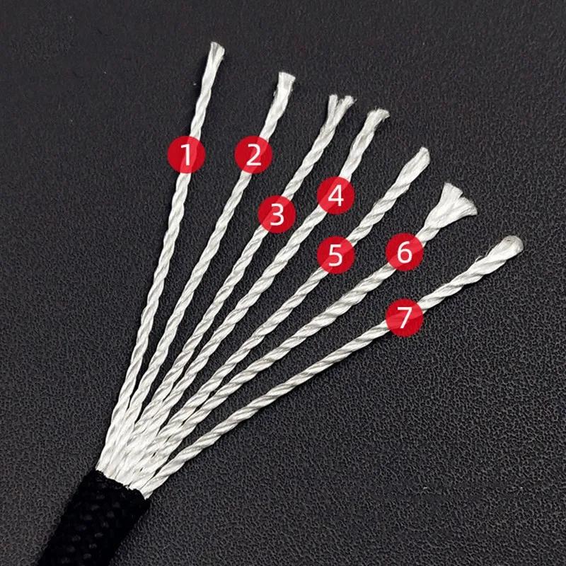 Paracorde 550 à 7 cœurs, 5M/15M/30M, 4mm, cordon de Parachute, kit de corde de survie pour Camping e