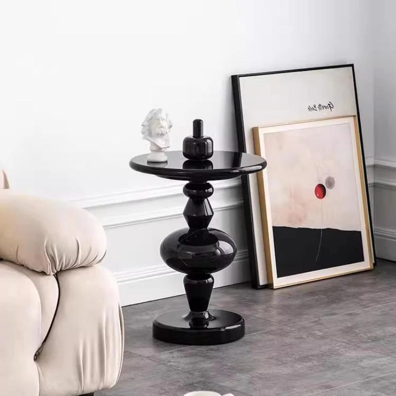 ‌ Table d'appoint scandinave, bureau de vie d'accent coloré, armoire de chevet créative, table d'app