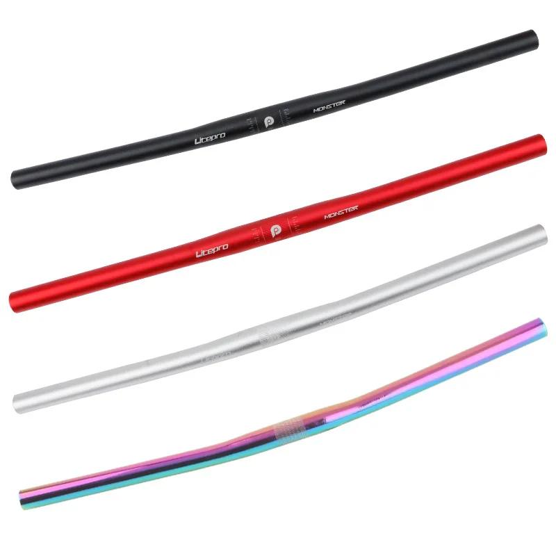 Litepro Monster vélo pliant horizontal 25.4*540/580mm guidon Ultra léger en alliage d'aluminium pièc