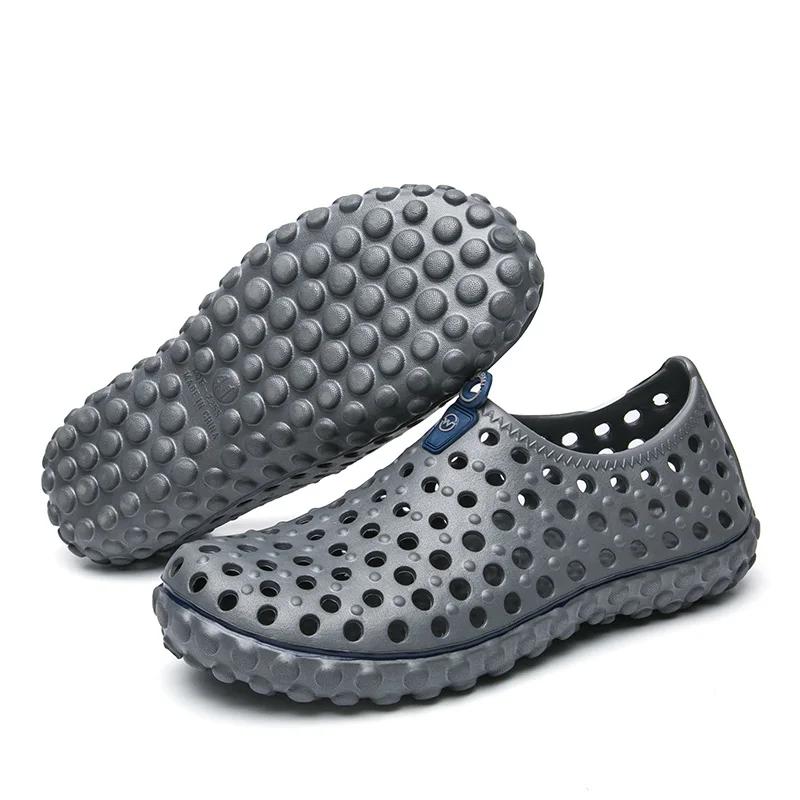 39-45 # Sandales de plage EVA pour hommes, grande taille, pantoufles de loisirs de voyage, chauss